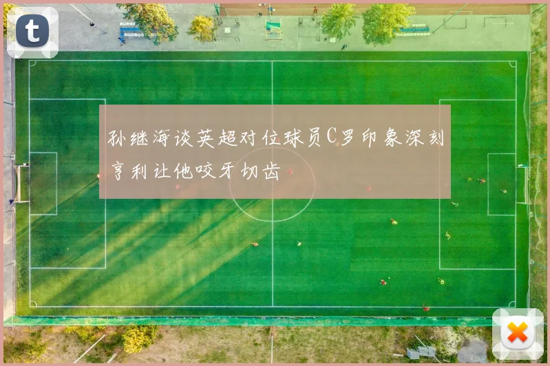 孙继海谈英超对位球员C罗印象深刻亨利让他咬牙切齿